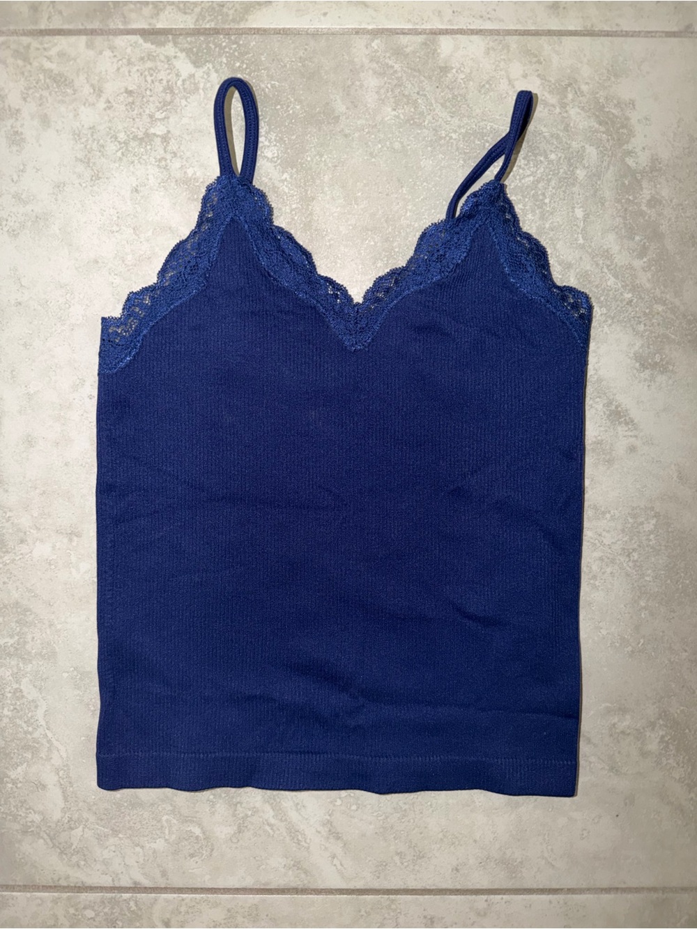 wild fable Navy Lace-Trim Cami